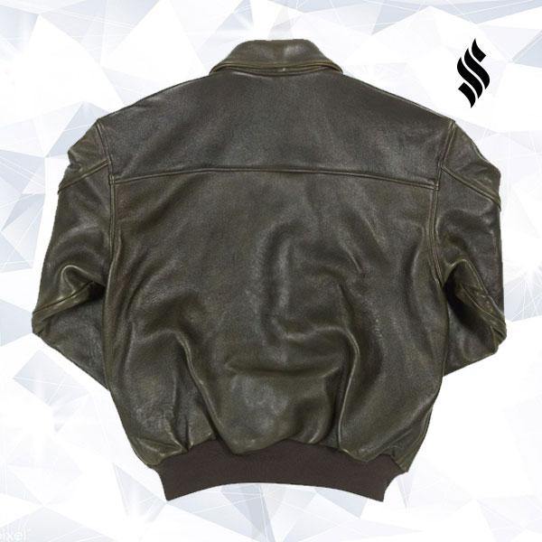 Men's Vintage Leather Jacket 100 Mission A-2 Pilot’s Jacket - bombersflight