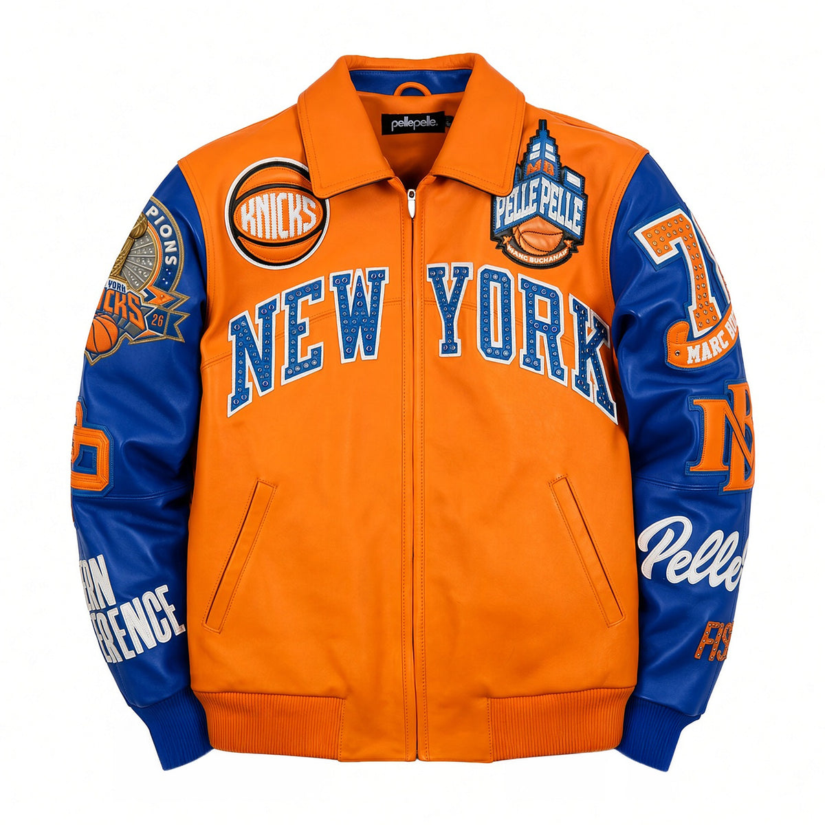 Pelle Pelle x FISLL for the city of knicks jacket