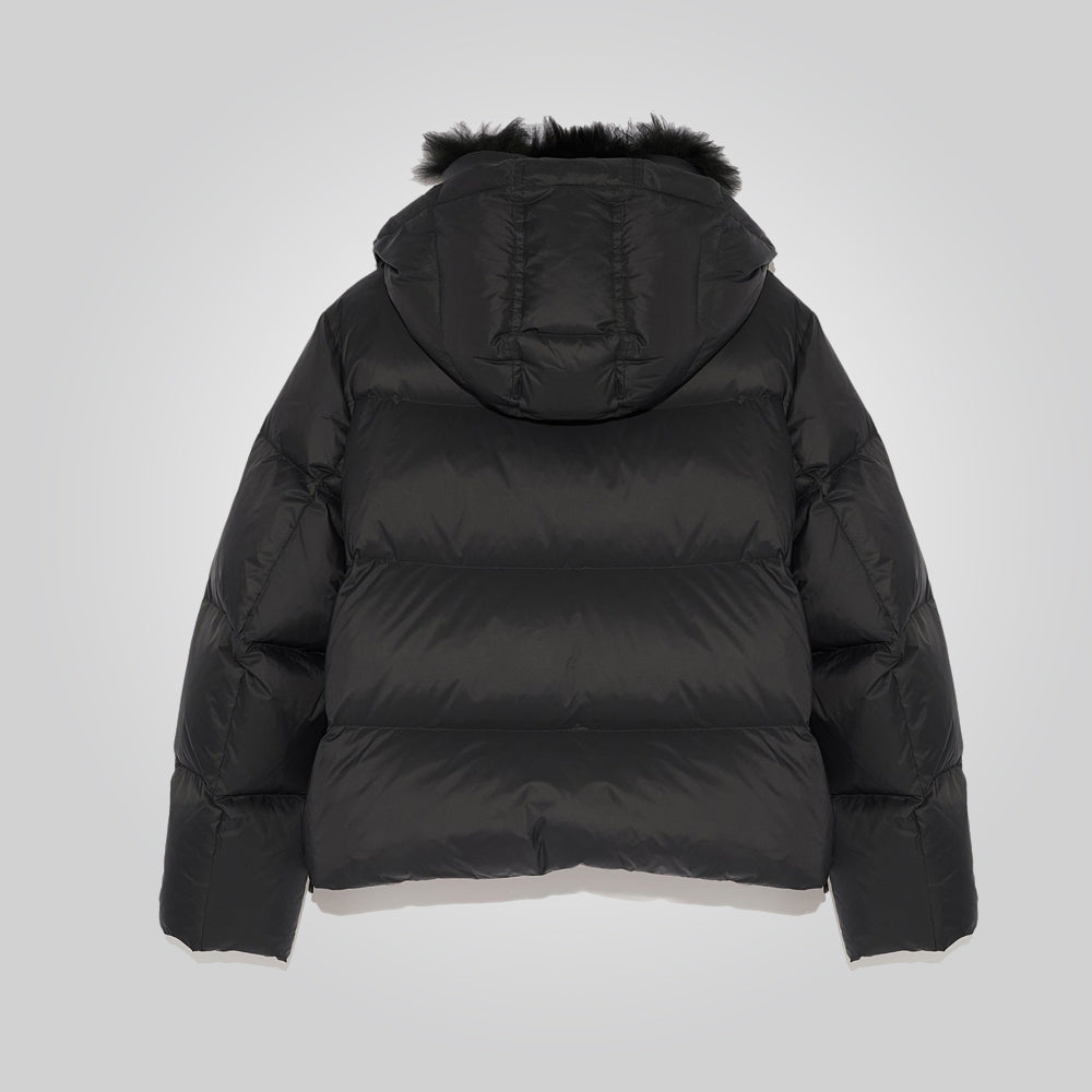 Black Down Puffer Jacket