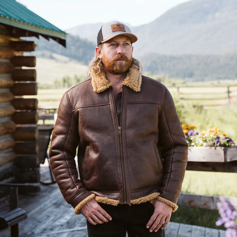 Men's Brown B3 Leather Jacket
