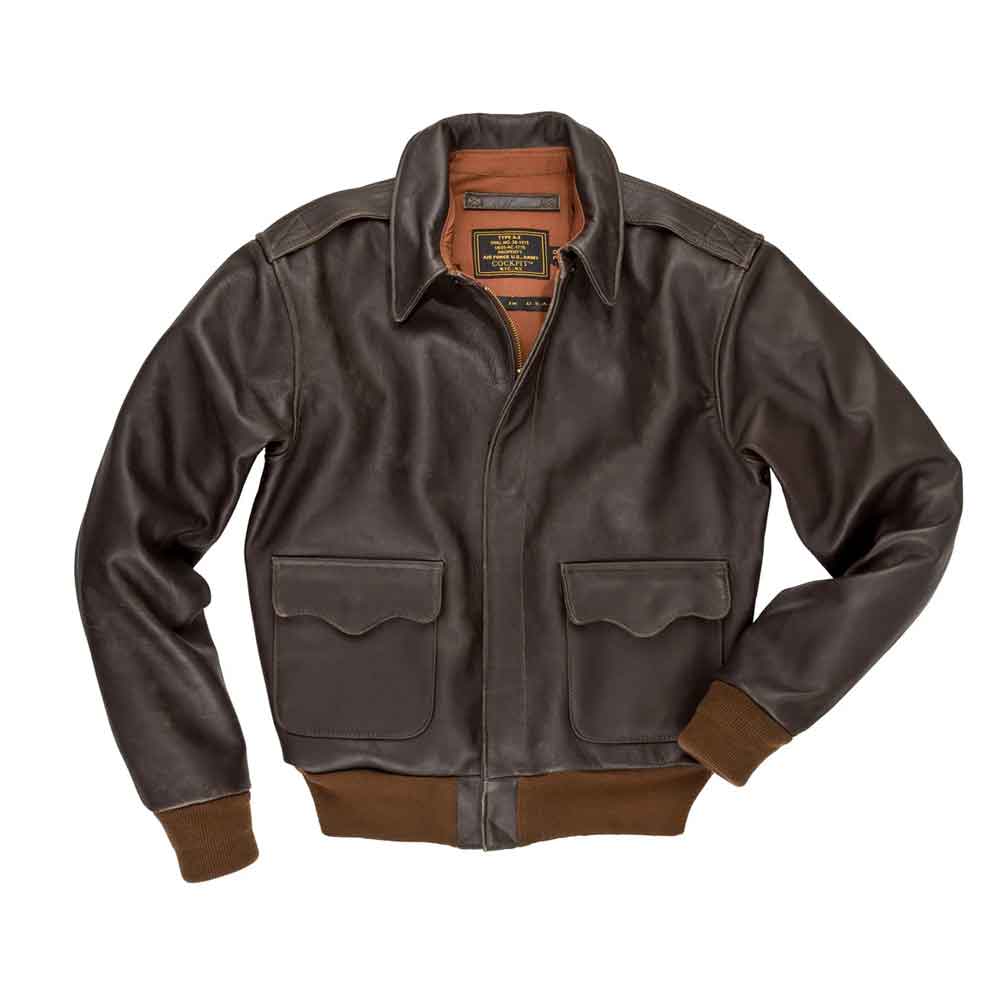 Flight Bomber Leather Jacket