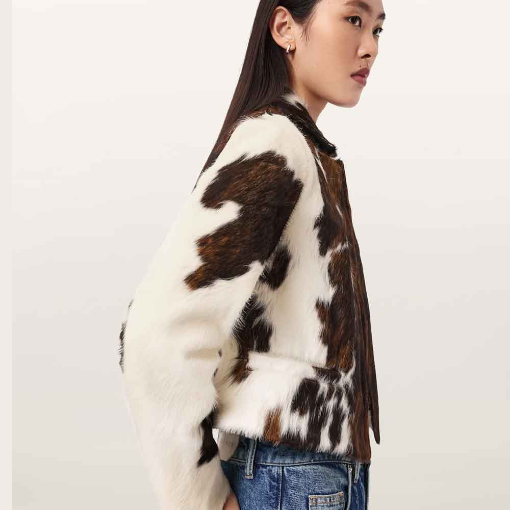 Genuine Cowhide Jacket for Women