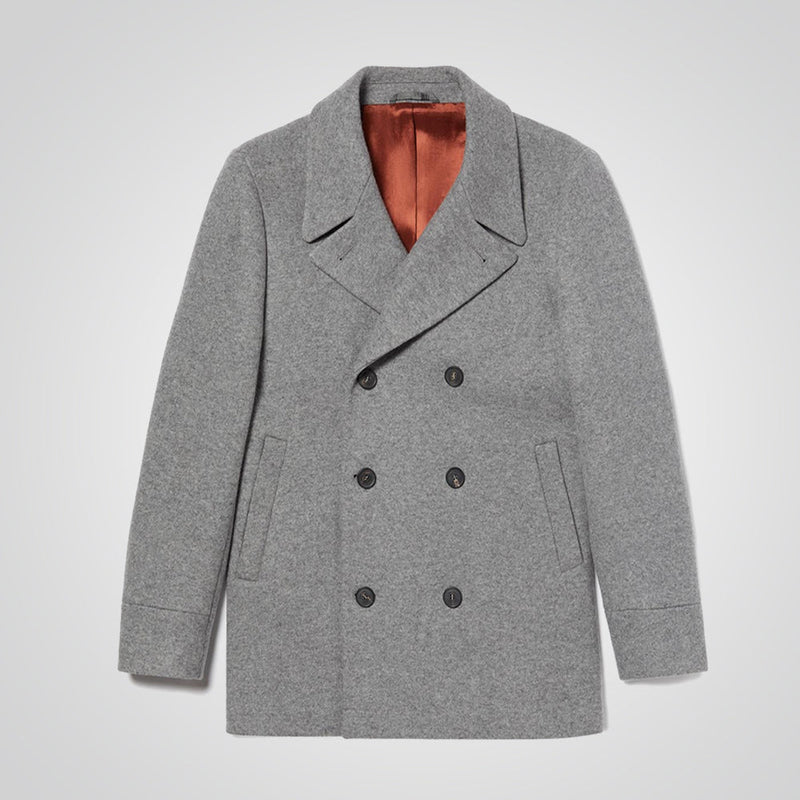Men's Wool Navy Peacoat