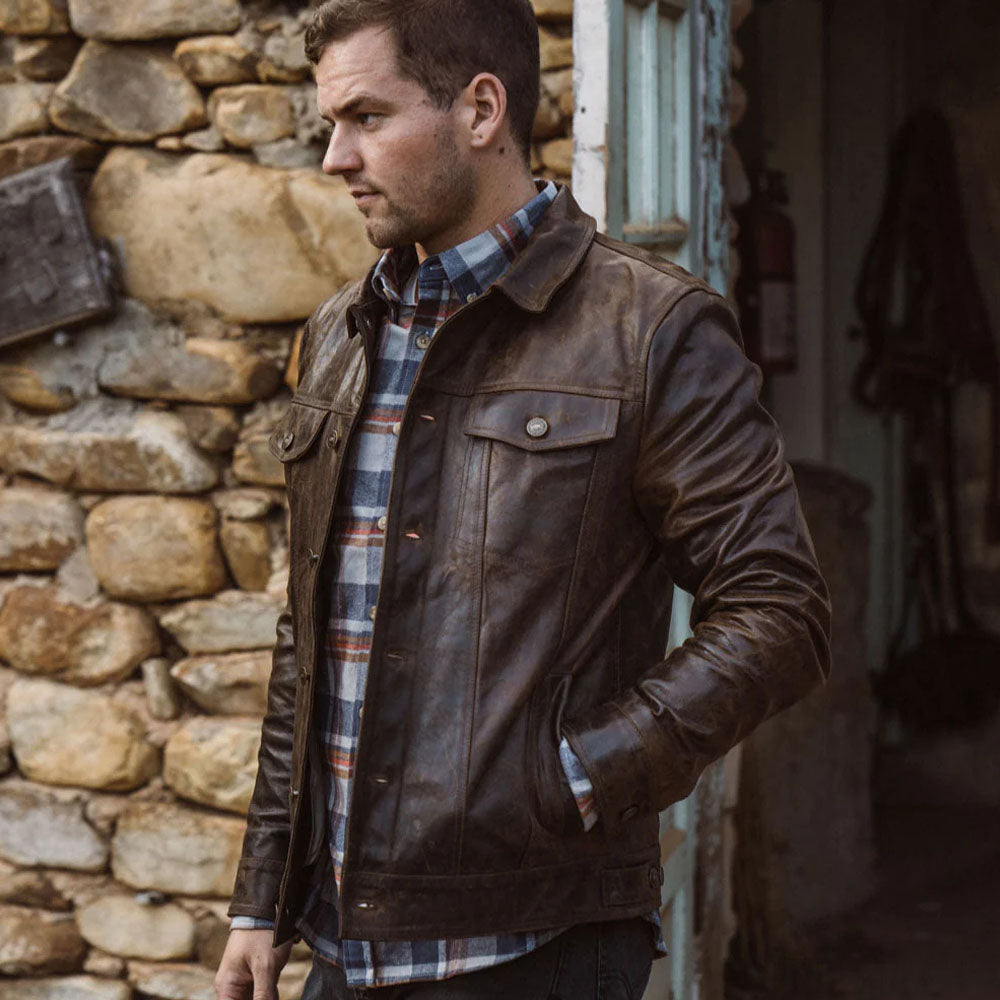 Leather Trucker Jacket