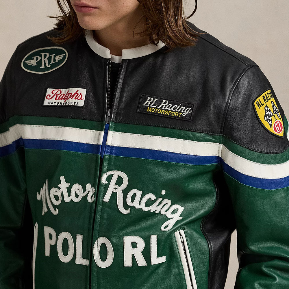 Racing Leather Moto Jacket