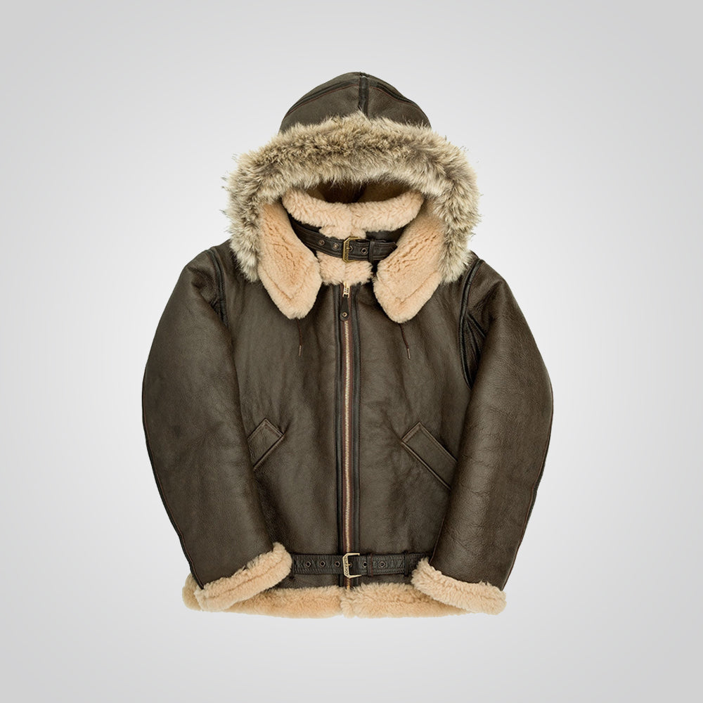 Men's Hooded B3 RAF Aviator Jacket