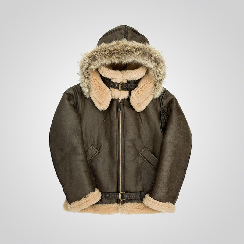 Men's Hooded B3 RAF Aviator Jacket