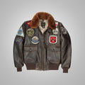 Men's Top Gun Maverick G-1 Flight Leather Bomber Jacket - bombersflight
