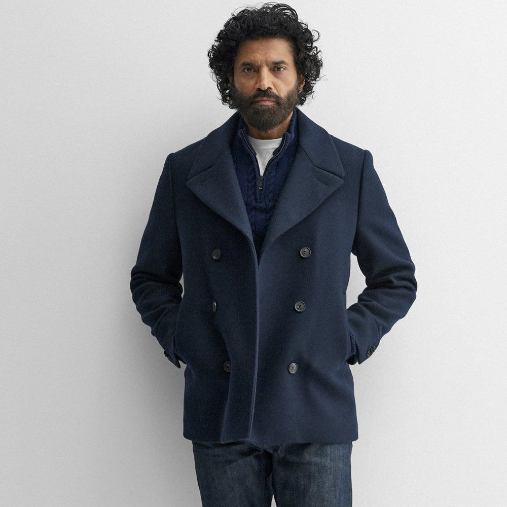 Navy Blue Royal Pea Coat