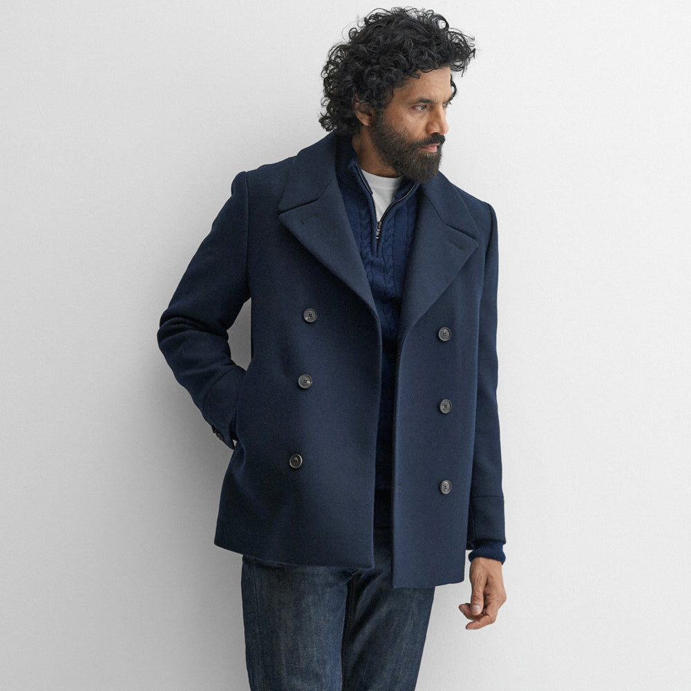 Navy Blue Royal Pea Coat