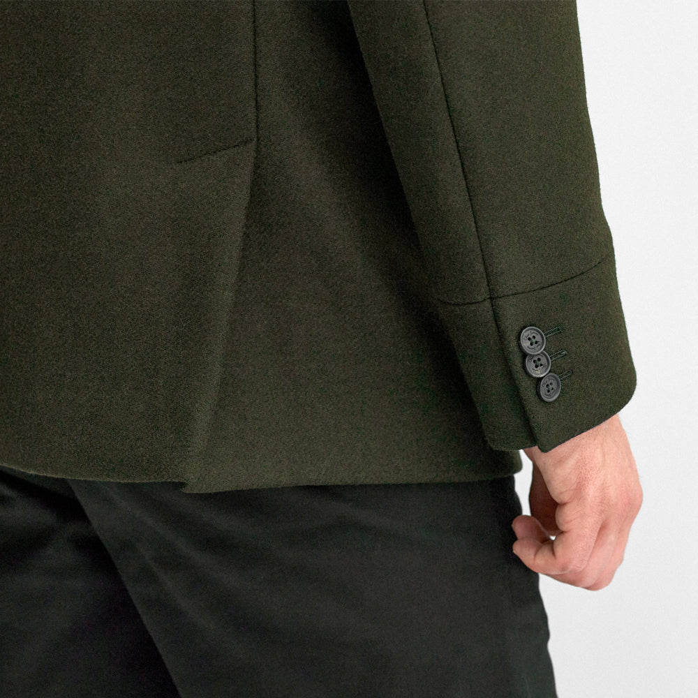 Olive Green Men's Royal Navy Peacoat