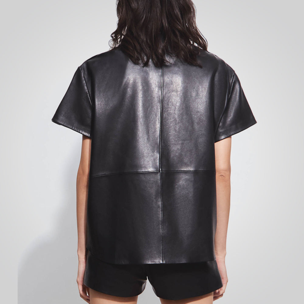 Women's Black Button Down Shirt