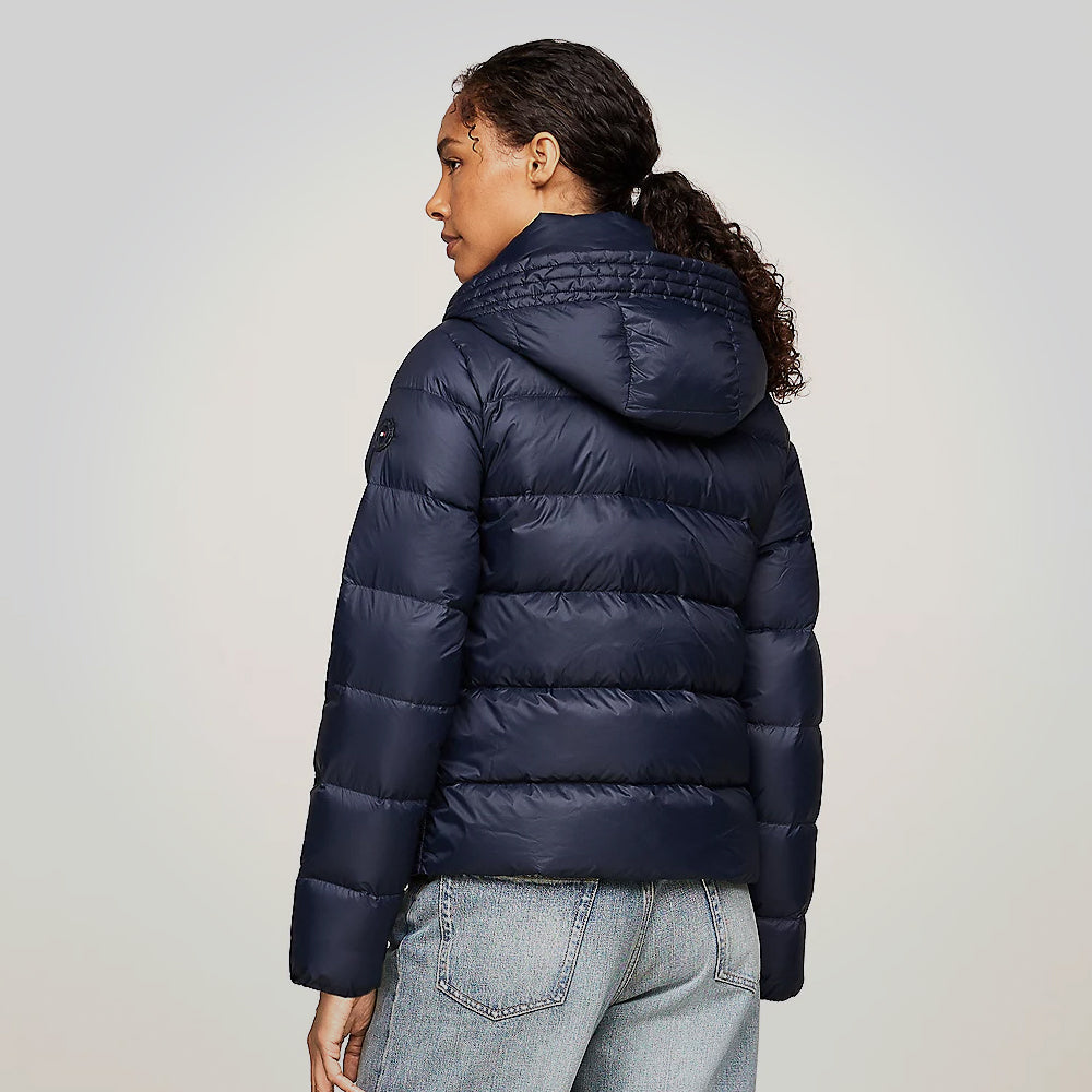 Women's Dark Blue Down Puffer Jacket