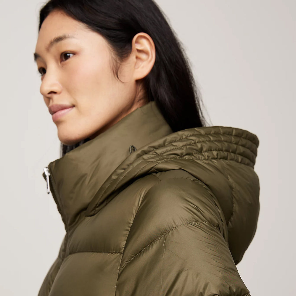Women's Khaki Puffer Jacket