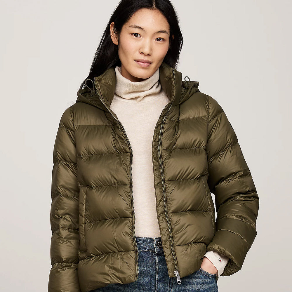 Khaki Down Puffer Jacket