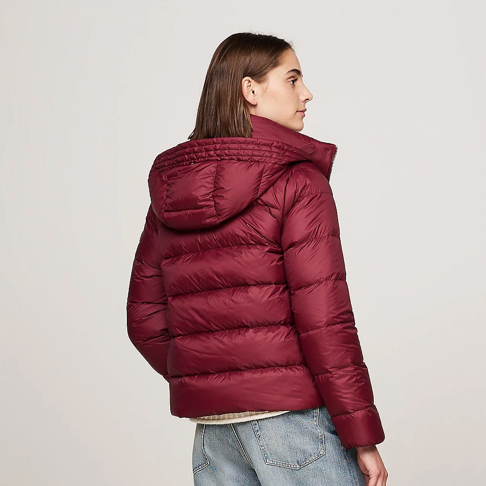 Women's Red Down Puffer Jacket