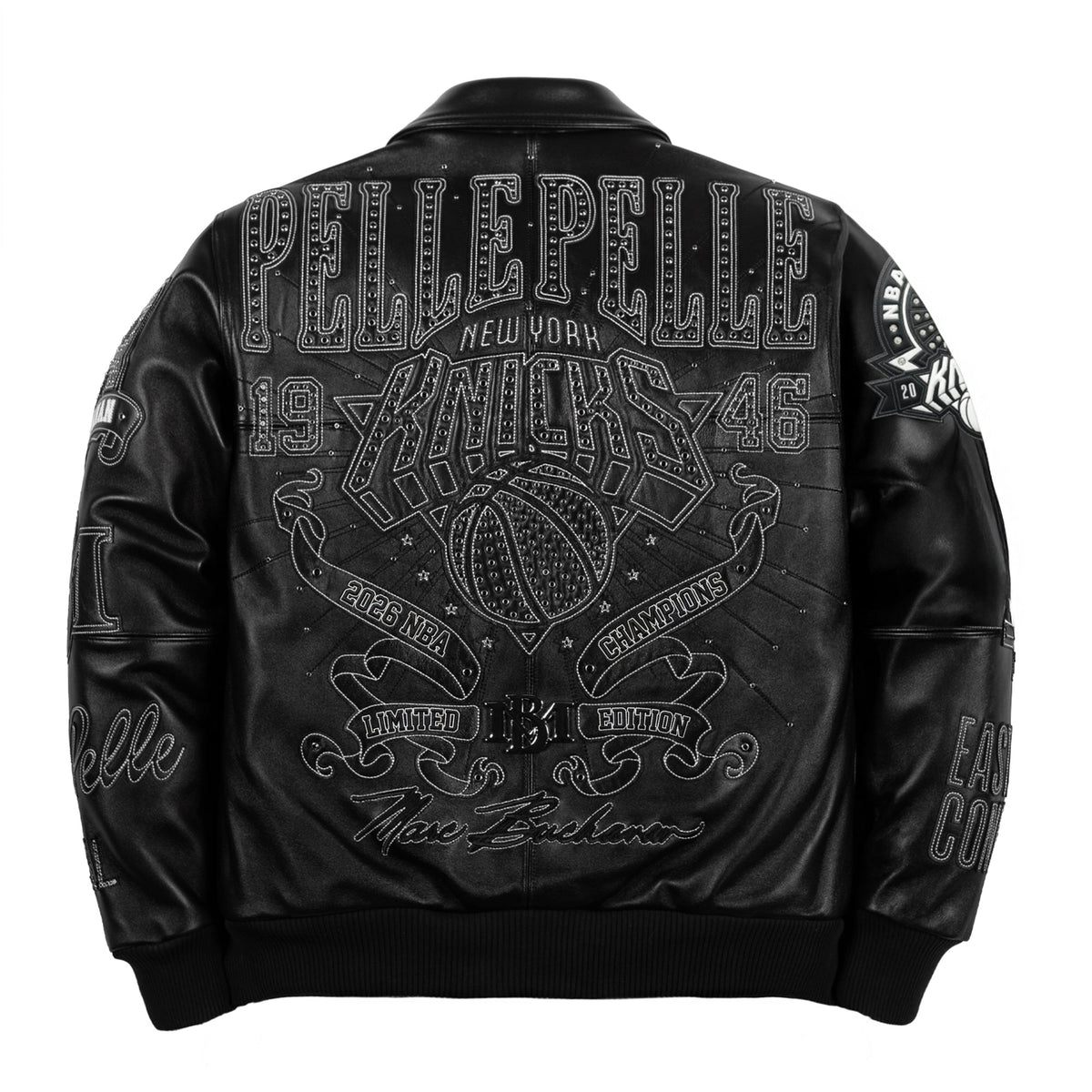 Pelle Pelle x FISLL for the city of knicks jacket