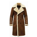 Brown Leather Trench Coat