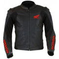 Black Honda Motorbike Jacket New Racing Leather Jacket - bombersflight