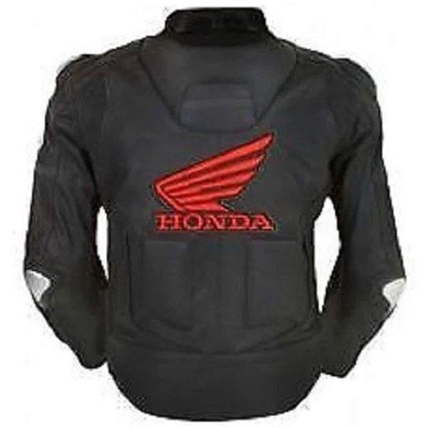 Black Honda Motorbike Jacket New Racing Leather Jacket - bombersflight