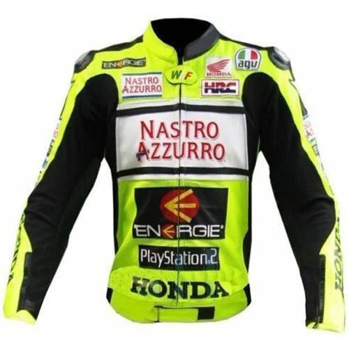 High Quality Leather Honda Nastro Motorcycle Jacket For Racing - bombersflight