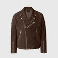 Suede Biker Jacket Men